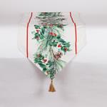 RUNNER WITH BERRY AND MISTLETOE, 40x150cm