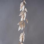 BRANCH, WITH CHAMPAGNE-WHITE LEAVES, WITH GLITTER, 180cm