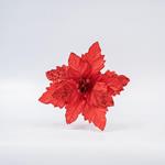 FLOWER, RED, WITH GLITTER, 37x60cm