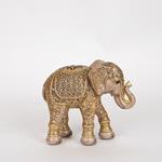 TABLE DECORATIVE, ELEPHANT, GOLD, 18x8x15cm