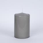 DECORATIVE CANDLE GREY 9x14cm.