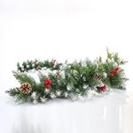 SNOWY GARLAND WITH BERRY AND PINES, 200cm