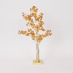 GOLD EUCALYPTUS TREE 60cm, BATTERY BOX 3xAA, TIMER, 40 MINI LED WARM WHITE, IP20