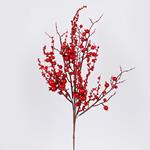 BRANCH WITH BIG AND SMALL RED BERRIES, 73cm