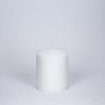 DECORATIVE CANDLE WHITE 8x10cm.