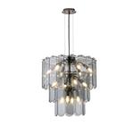 PENDANT LIGHT FIXTURES GLASS 14ΧΕ14 ΜΑΧ 15W Φ550Χ1500mm BLACK ARTE ILLUMINA MIRA