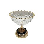 ΔΙΑΚΟΣΜΗΤΙΚΟ ΜΠΩΛ ΓΥΑΛΙΝΟ - ΜΕΤΑΛΛΙΚΟ ΧΡΥΣΟ - ΜΑΥΡΟ 17.5x19cm