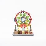 FERRIS WHEEL, 41 LED, WITH ADAPTOR, WITH MUSIC AND MOVEMENT, 30x20,5x34cm