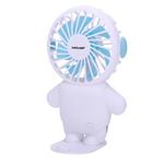 HAND FAN RECHARGEABLE WITH USB Φ8 WHITE AND BLUE