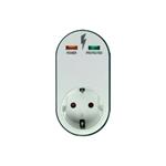 ADAPTOR SCHUKO WITH SURGE PROTECTION & SHUTTER PROTECTION