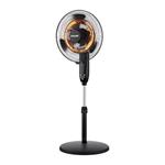 STAND FAN Φ40 35W AND HEATER 2000W BLACK 2 IN 1