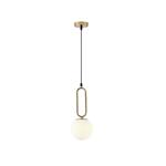 PENDANT LIGHT FIXTURES GLASS 1XE27 MAX 15W 150X150X1430mm WHITE ARTE ILLUMINA ORBA