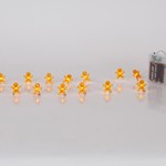 LINE, 20 MINI LED, GINGERBREAD MAN, BATTERY BOX 3xAA, TIMER, SILVER COPPER WIRE, WARM WHITE LED PER 10cm, LEAD WIRE 30cm, IP20