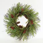 WREATH WITH PINE NEEDLE AND BERRY, 66cm