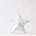 STAR,FABRIC IRIDESCENT WHITE, 65cm