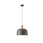 PENDANT LIGHT FIXTURES METAL 1XΕ27 MAX 15W 270X1300mm GREY ARTE ILLUMINA SIMPLO