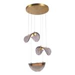 PENDANT LIGHT FIXTURES ALUMINIUM 6W 3000K 468Lm 425Χ1500mm  BRONZE-GREY ARTE ILLUMINA ISOLA