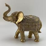 TABLE DECORATIVE, ELEPHANT, GOLD, 19.5x8x19cm