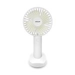 HAND FAN RECHARGEABLE WITH USB AND MOBILE BASE Φ10 WHITE