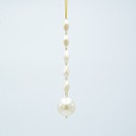 STALACTITE WITH LARGE PEARL, 3x15cm