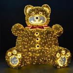 PROFESSIONAL DESIGN 3D, TEDDY, YELLOW LED ROPE LIGHT, WARM WHITE LED, IP44