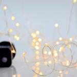 ΣΕΙΡΑ, 100 ΜΙΝΙ LED, 4,5V, 8 ΠΡΟΓΡΑΜΜΑΤΑ, ΜΕ ΜΕΤΑΣΧΗΜΑΤΙΣΤΗ, ΠΡΟΕΚΤΑΣΗ ΠΑΡΟΧΗΣ 500cm, ΑΣΗΜΙ ΧΑΛΚΟΣ, ΘΕΡΜΟ ΛΕΥΚΟ LED,ANA 10cm,ΙΡ44