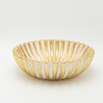 ΠΙΑΤΕΛΑ ΠΟΛΥΡΕΖΙΝ ΧΡΥΣO - ΛΕΥΚΟ 29.5x29.5x8.5cm