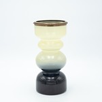 ΒΑΖΟ ΓΥΑΛΙΝΟ ΛΕΥΚΟ-ΜΑΥΡΟ 25x11.5cm