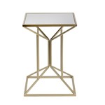 ΤΡΑΠΕΖΑΚΙ ΒΟΗΘΗΤΙΚΟ ΜΕΤΑΛΛΙΚΟ ΧΡΥΣΟ 35.5x35.5x51cm