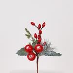 PICK WITH RED CRANBERRIES, 20cm