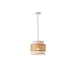 PENDANT LIGHT FIXTURES FABRIC 1XE27 MAX 15W 260X1260mm BEIGE-MATT WHITE ARTE ILLUMINA ISLA