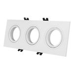 SPOT RECESSED ADJUSTABLE SPQUARE PC TRIPLE GU10 WHITE 1280240