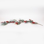 GARLAND WITH WHITE PEARL BERRIES, 130cm