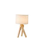 TABLE LAMP LIGHT FIXTURES WOOD 1XE27 MAX 15W 28Χ20mm ARTE ILLUMINA MADERA