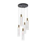 PENDANT LIGHT FIXTURES GLASS 5LIGHTS 38W 3000K 4400Lm Φ350x1930mm ARTE ILLUMINA VIAL