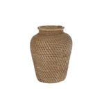 ΒΑΖΟ ΠΟΛΥΡΕΖΙΝ ΣΧΕΔΙΟ ΠΛΕΞΗΣ ΦΥΣΙΚΟ 15.5x15.5x20cm
