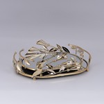 S/2 ΔΙΣΚΟΙ ΜΕΤΑΛΛΙΚΟΙ ΜΕ ΚΑΘΡΕΦΤΗ ΧΡΥΣΟΙ 36x26cm / 30x20cm