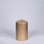 DECORATIVE CANDLE GOLD RUSTIC 7x10cm