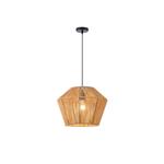 PENDANT LIGHT FIXTURES RATTAN 1XE27 MAX 15W 400X1320mm BROWN ARTE ILLUMINA VENTO