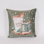 PILLOW WITH CHRISTMAS DECOR, 40x40cm