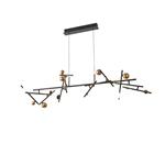 ΦΩΤΙΣΤΙΚΟ ΚΡΕΜΑΣΤΟ ΓΡΑΜΜΙΚΟ 40W 2400Lm 3000K 120X40XH150 ΜΑΥΡΟ-ΧΡΥΣΟ ARTE ILLUMINA NEBULA