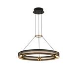 PENDANT LIGHT FIXTURES ALUMINIUM LED 33W 3000K 3300Lm 620X1200mm BLACK-GOLD ARTE ILLUMINA LUIS