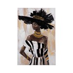 ΠΙΝΑΚΑΣ ΚΑΜΒΑΣ ΓΥΝΑΙΚΑ ΛΕΥΚΟΣ - ΜΑΥΡΟΣ - ΚΙΤΡΙΝΟΣ 60x3.5x90cm