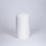 DECORATIVE CANDLE WHITE 8x14cm.