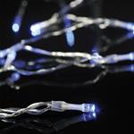 LINE, 20 LED 5mm, BATTERY BOX 3xAA, TRANSPARENT WIRE, BLUE LED PER 10cm, LEAD WIRE 50cm, IP20
