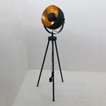 FLOOR LAMP, METALIC, BLACK-GOLD, 38x20x130cm