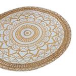 RUG, JUTE, NATURAL-WHITE, D120cm