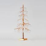 ACRILIC BRONZE TREE WITH TOP STAR, BATTERY OPERATED WITH TIMER, 80 WARM WHITE MINI LED, 60cm, IP20