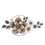 ΔΙΑΚΟΣΜΗΤΙΚΟ ΛΟΥΛΟΥΔΙΑ ΜΕΤΑΛΛΙΚΟ ΡΟΖ - ΜΠΕΖ -ΧΡΥΣΟ 120x8x59cm