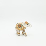 ΕLEPHANT WHITE-GOLD 14Χ5Χ12CM